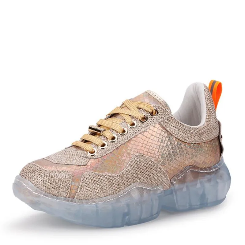 Women's Microfiber Bright Color Mesh Wedges Casual Shoes 2019 Spring and Summer New Comfortable Transparent Soles Sneakers
Women's Microfiber Bright Color Mesh Wedges Casual Shoes 2019 Spring and Summer New Comfortable Transparent Soles Sneakers