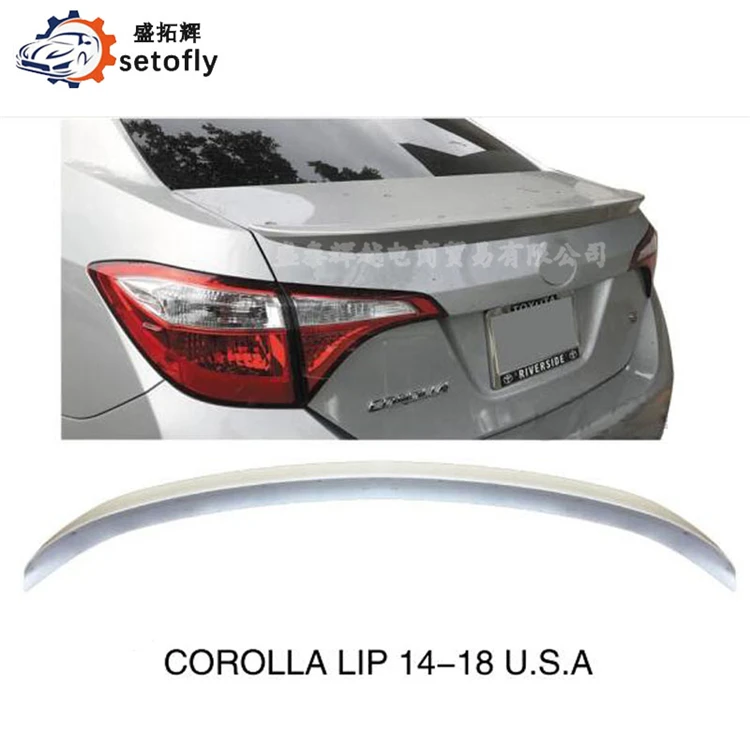 CAR ACCESSORIES ABS LIP SPOILER SPORT STYLE FOR COROLLA AMERICA STYLE 2014-2018 YEAR
CAR ACCESSORIES ABS LIP SPOILER SPORT STYLE FOR COROLLA AMERICA STYLE 2014-2018 YEAR