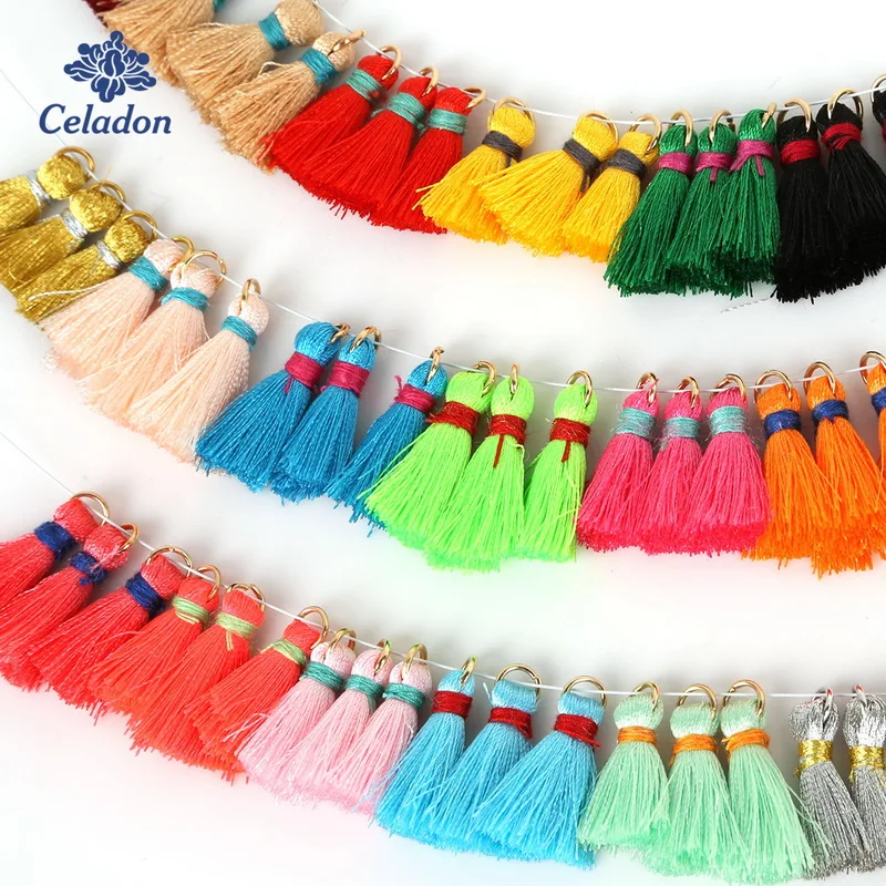 20PCS Colorful Decorative Silk Tassel Fringe Trim Cotton Tassel Trim Ribbon Drop Handmade DIY Sewing Curtains Accessories
20PCS Colorful Decorative Silk Tassel Fringe Trim Cotton Tassel Trim Ribbon Drop Handmade DIY Sewing Curtains Accessories