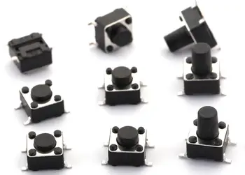 6x6xH=4.3/5.0/6.0/7.0/7.5/8.0/8.5/9.0/10.0mm High 4Pin SMT SMD Patch Tactile Tact Push Button Micro Switch Self Reset
6x6xH=4.3/5.0/6.0/7.0/7.5/8.0/8.5/9.0/10.0mm High 4Pin SMT SMD Patch Tactile Tact Push Button Micro Switch Self Reset