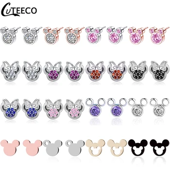 CUTEECO 2019 Luxury Zircon Mickey Minnie Stud Earrings Crystal Fit Brand Earrings For Women Kids Girls Fashion Jewelry Gift
CUTEECO 2019 Luxury Zircon Mickey Minnie Stud Earrings Crystal Fit Brand Earrings For Women Kids Girls Fashion Jewelry Gift