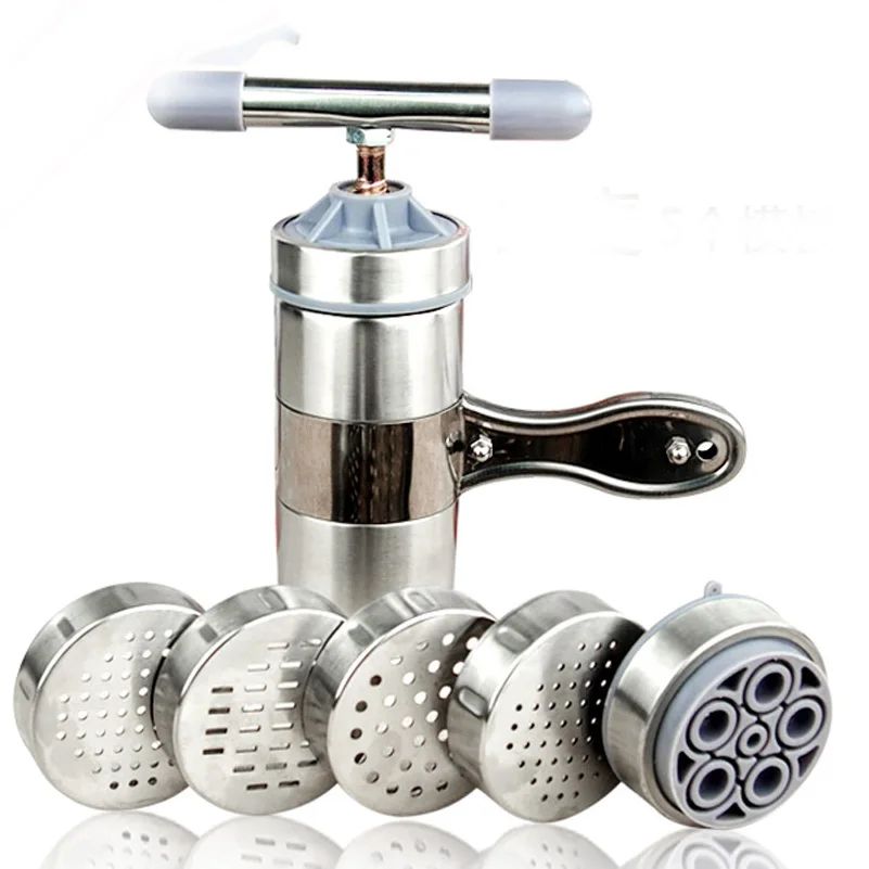 5 Mode Stainless Steel Pasta Noodle Maker Machine Handmade Noodles Press Spaghetti Machine Para Hacer Noodles Fruit Press
5 Mode Stainless Steel Pasta Noodle Maker Machine Handmade Noodles Press Spaghetti Machine Para Hacer Noodles Fruit Press
