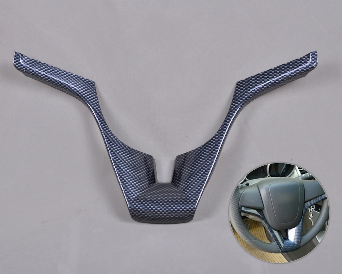 DWCX Car styling Real Carbon Fiber Steering Wheel trim cover with 3M adhesive tape for Chevrolet Cruze 2008 2009 2010 2011 2012
DWCX Car styling Real Carbon Fiber Steering Wheel trim cover with 3M adhesive tape for Chevrolet Cruze 2008 2009 2010 2011 2012