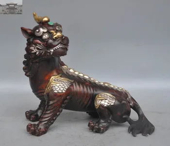 christmas Old China Fengshui Purple bronze 24K Gold gilt Silver Unicorn Beast Pixiu Statue New Year
christmas Old China Fengshui Purple bronze 24K Gold gilt Silver Unicorn Beast Pixiu Statue New Year