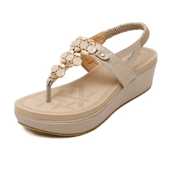 Nice New Shoes Woman Gladiator Sandals Women Beaded Platform Sandals Flip Flops Sandalias Mujer S211
Nice New Shoes Woman Gladiator Sandals Women Beaded Platform Sandals Flip Flops Sandalias Mujer S211