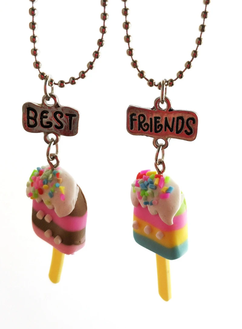 Simulation Ice Cream Necklace Clay Food BFF Pendant Children Best Friends Forever Girls Boys Friendship Jewelry Birthday Gift
Simulation Ice Cream Necklace Clay Food BFF Pendant Children Best Friends Forever Girls Boys Friendship Jewelry Birthday Gift