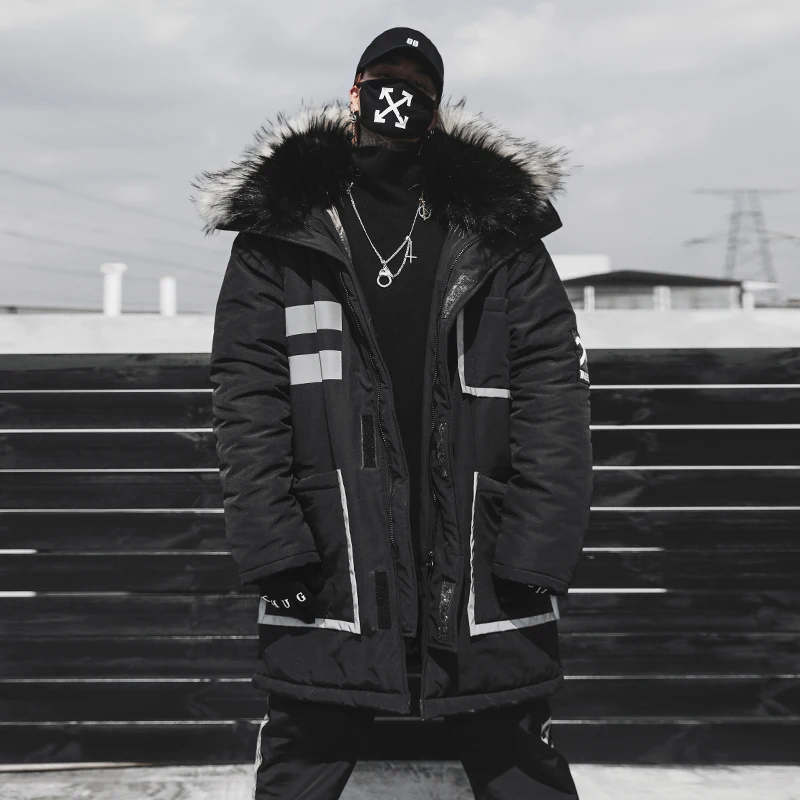 Hip Hop Parka Men Cotton Thick Cotton Jacket Couples Winter Parkas Warm Fashion Outwear Cotton Jackets Coats Fur Collar L233
Hip Hop Parka Men Cotton Thick Cotton Jacket Couples Winter Parkas Warm Fashion Outwear Cotton Jackets Coats Fur Collar L233
