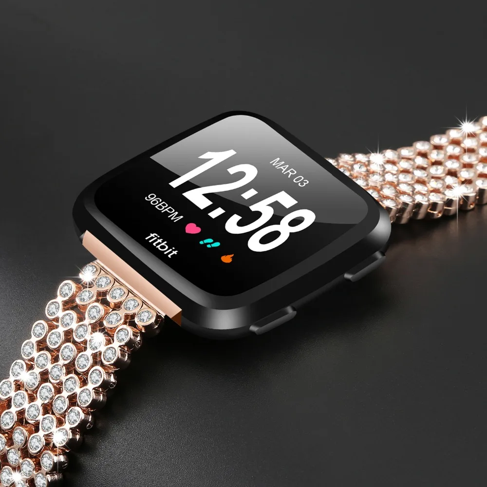 For Fitbit Versa Watch Wrist Bracelet Luxury Crystal Diamond Metal Chain Replacement Watch Band Strap For Fitbit Versa Watchband
For Fitbit Versa Watch Wrist Bracelet Luxury Crystal Diamond Metal Chain Replacement Watch Band Strap For Fitbit Versa Watchband