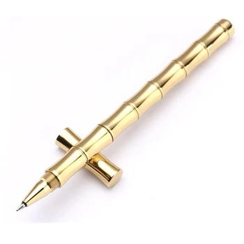 High Quality Beautifully Business Metal Brass Bamboo Gold Gel pen school supplies Creative Gift 625
High Quality Beautifully Business Metal Brass Bamboo Gold Gel pen school supplies Creative Gift 625