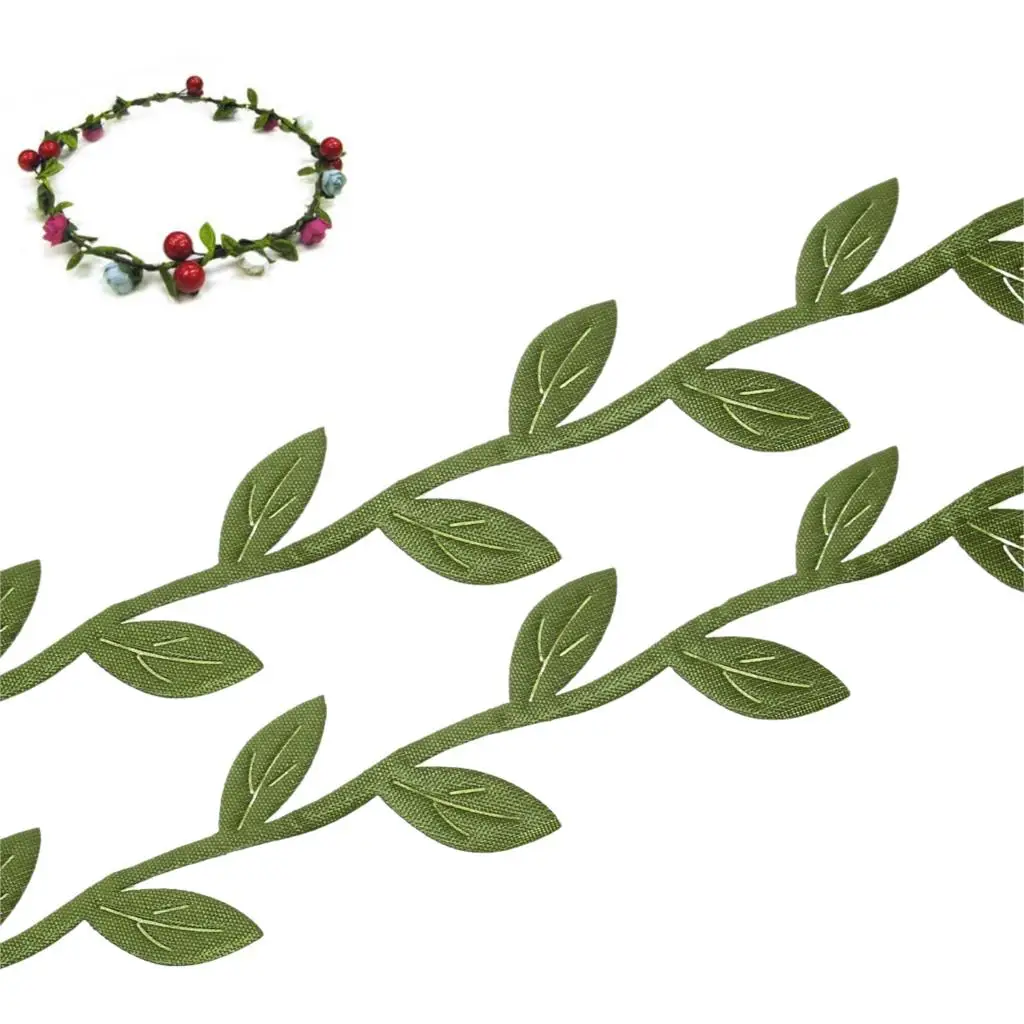 Fabric Leaf Garland lace Ribbons webbings Trim Green Sewing & Fabric Home Craft Supply DIY handmade 23mm( 7/8"),10 M
Fabric Leaf Garland lace Ribbons webbings Trim Green Sewing & Fabric Home Craft Supply DIY handmade 23mm( 7/8"),10 M