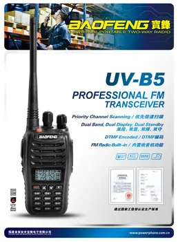 Newest and Cheapest UV-B5 2013 New lunch of Baofeng dual band two way radio with 2000mah Li-ion battery free shipping by DHL/EMS
Newest and Cheapest UV-B5 2013 New lunch of Baofeng dual band two way radio with 2000mah Li-ion battery free shipping by DHL/EMS