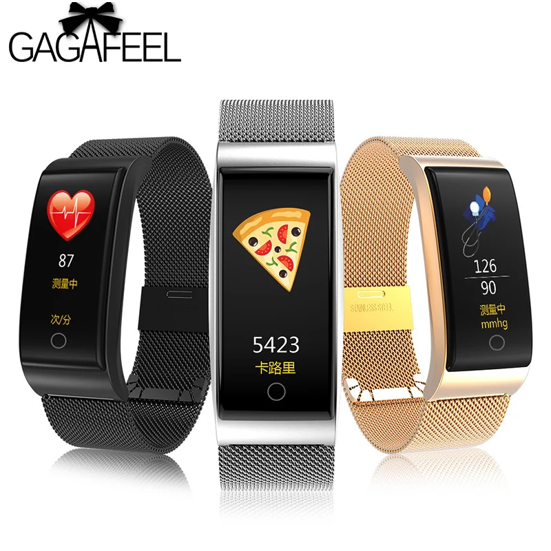 F4 Metal Smart Band Wristband Blood Pressure Heart Rate Monitor Men Women Wristband Fitness Watch Pedometer Smart Bracelet
F4 Metal Smart Band Wristband Blood Pressure Heart Rate Monitor Men Women Wristband Fitness Watch Pedometer Smart Bracelet