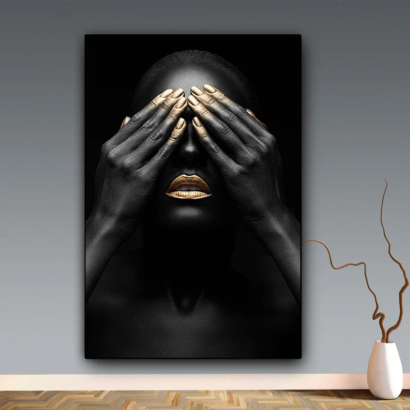 Black Hand and Gold Lip Nude Woman Oil Painting Wall Art Canvas Painting Cuadros Nordic Poster Wall Pictures Art Prints Unfarmed
Black Hand and Gold Lip Nude Woman Oil Painting Wall Art Canvas Painting Cuadros Nordic Poster Wall Pictures Art Prints Unfarmed
