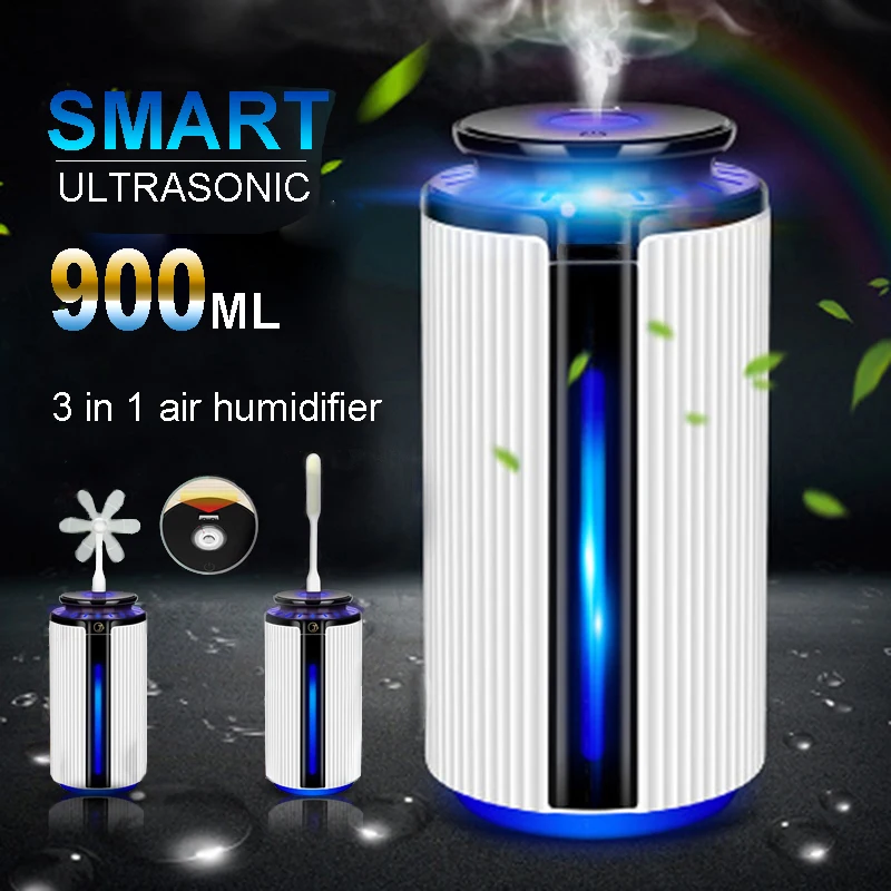 900ML Large Capacity Smart Ultrasonic Air Diffuser Essential Oil Aroma Aromatherapy Humidificador USB LED Cool Mist Humidifier
900ML Large Capacity Smart Ultrasonic Air Diffuser Essential Oil Aroma Aromatherapy Humidificador USB LED Cool Mist Humidifier