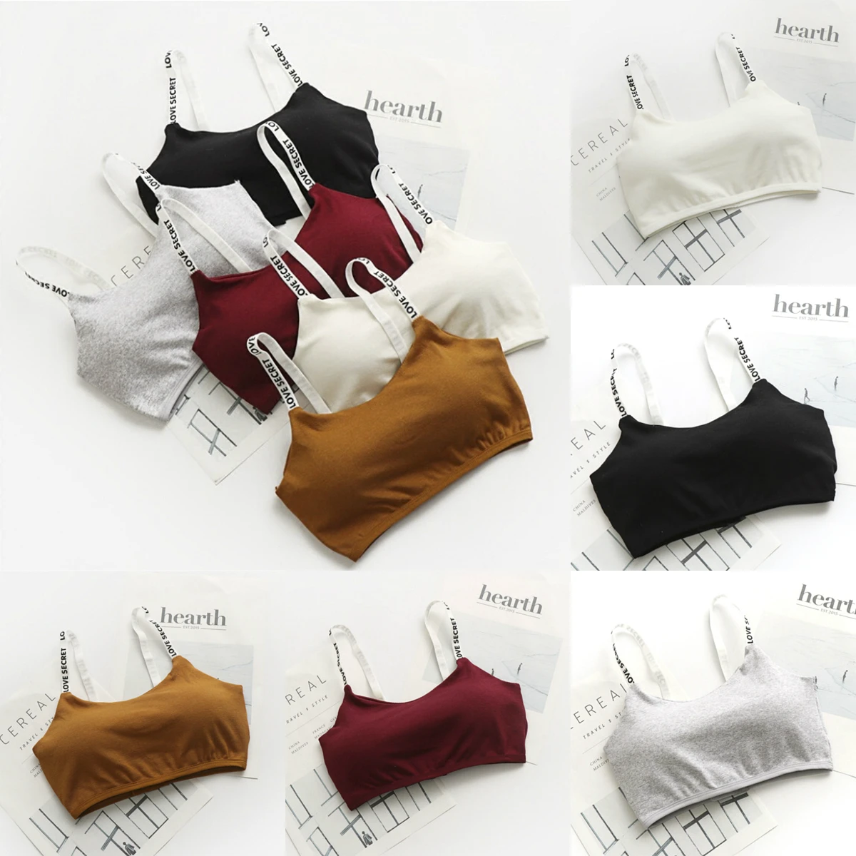 LOVE SECRET Letter Printed Sexy Seamless Removable Padded Bra Casual Letter Print Bra Fitness Breathable Women Bra
LOVE SECRET Letter Printed Sexy Seamless Removable Padded Bra Casual Letter Print Bra Fitness Breathable Women Bra