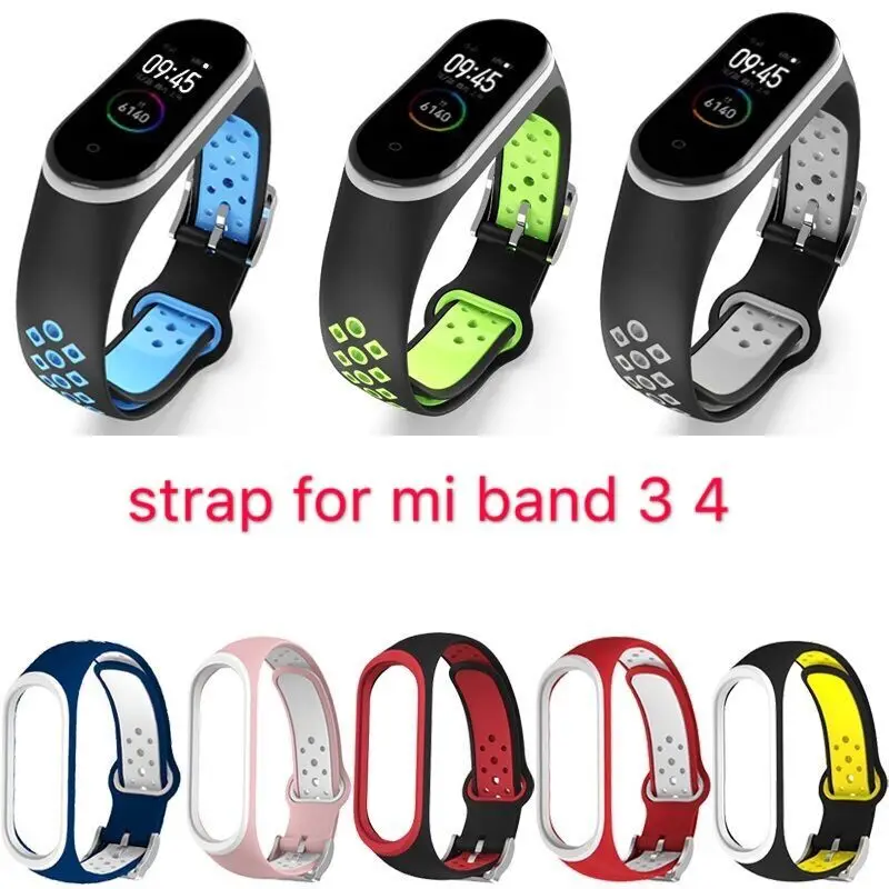 Strap for Mi Band 3 4 Strap Smart Accessories Replacement strap Double Color Silicone Bracelet Mi Band4 NFC wrist strap
Strap for Mi Band 3 4 Strap Smart Accessories Replacement strap Double Color Silicone Bracelet Mi Band4 NFC wrist strap