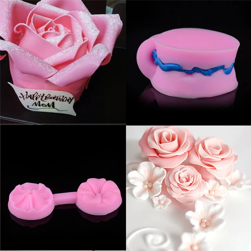Cake mold New Silicone 3D Rose Flower Fondant Cake Chocolate Sugarcraft Mould Mold Tools chocolate mold moule silicone confeitar
Cake mold New Silicone 3D Rose Flower Fondant Cake Chocolate Sugarcraft Mould Mold Tools chocolate mold moule silicone confeitar
