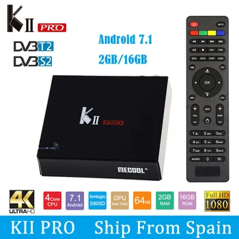 MECOOL KII PRO Android 7.1.1 TV Box DVB-S2 DVB-T2 K2 PRO Amlogic S905D Quad Core 2G16G 4K Cline NEWCAMD 2.4 / 5GHz Dual Wifi
MECOOL KII PRO Android 7.1.1 TV Box DVB-S2 DVB-T2 K2 PRO Amlogic S905D Quad Core 2G16G 4K Cline NEWCAMD 2.4 / 5GHz Dual Wifi