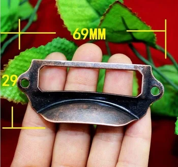 20pcs/lot 69 * 29MM red card box bronze handle / Antique tag handle / drawer handle / Label box iron
20pcs/lot 69 * 29MM red card box bronze handle / Antique tag handle / drawer handle / Label box iron