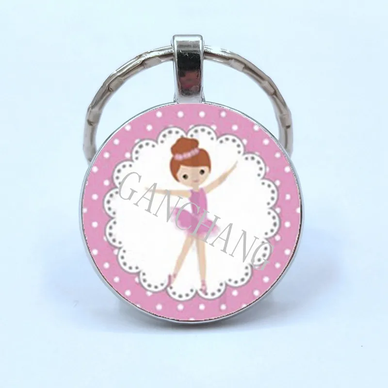 New Ballerina Girl Key ring Handmade Glass Cabochon Dancing Girl Chain Pendant Key ring for Women
New Ballerina Girl Key ring Handmade Glass Cabochon Dancing Girl Chain Pendant Key ring for Women