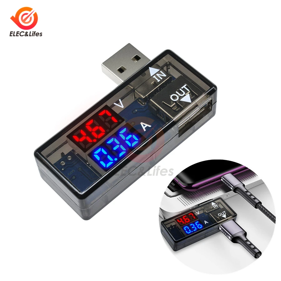 DC 5V 12V 3A USB Electronic LCD Digital Voltmeter Ammeter Red Blue Dual Display Car USB Tester Charger current voltage detector
DC 5V 12V 3A USB Electronic LCD Digital Voltmeter Ammeter Red Blue Dual Display Car USB Tester Charger current voltage detector