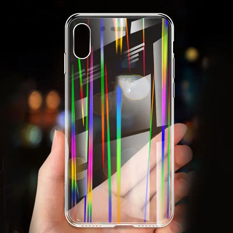 Transparent Clear Aurora Shining laser phone Case for iphone11 11PRO X XR XS Max 6 7 8 Plus Glossy soft silicone Case back cover
Transparent Clear Aurora Shining laser phone Case for iphone11 11PRO X XR XS Max 6 7 8 Plus Glossy soft silicone Case back cover
