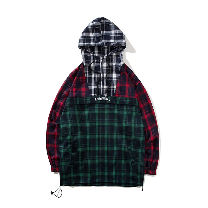 Harajuku Hoodies Men Patchwork Plaid Thin Hooded Pullover High Street Fashion Cotton Hip Hop Streetwear O-neck Hoodie Autumn
Harajuku Hoodies Men Patchwork Plaid Thin Hooded Pullover High Street Fashion Cotton Hip Hop Streetwear O-neck Hoodie Autumn