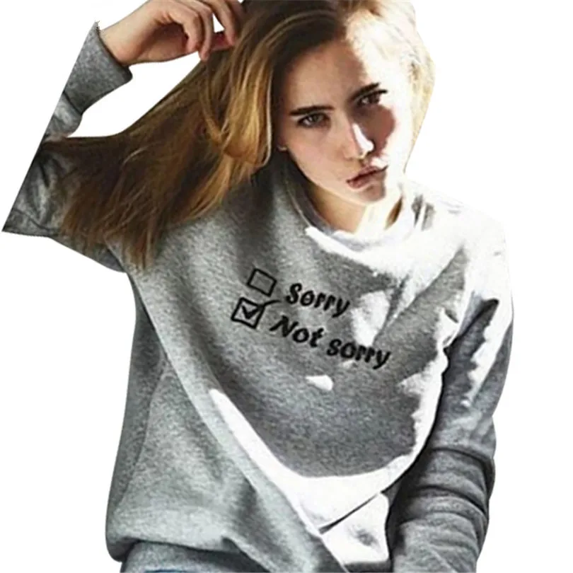 MVGIRLRU women spring sweatshirt Gray long sleeve letter embroidery pullover sweatshirts
MVGIRLRU women spring sweatshirt Gray long sleeve letter embroidery pullover sweatshirts