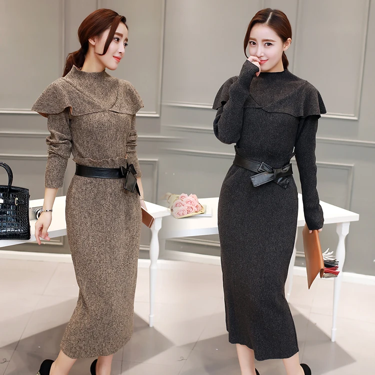 Women Knitwear Set Spring Korea Fashion Design Knit Sweater Long Bodycon Skirt With Belt Two Pcs Suits Casual Clothes Plus Size
Women Knitwear Set Spring Korea Fashion Design Knit Sweater Long Bodycon Skirt With Belt Two Pcs Suits Casual Clothes Plus Size