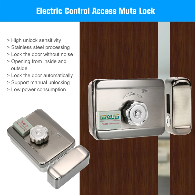 Electric lock & gate lock Access Control system Electronic integrated RFID Door Rim lock with ID tags125khz
Electric lock & gate lock Access Control system Electronic integrated RFID Door Rim lock with ID tags125khz