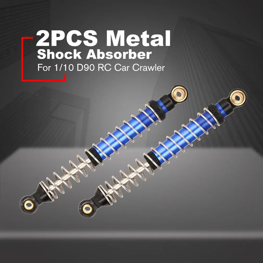 2pcs Oil Adjustable 80mm 90mm 100mm Metal Spring Shock Absorber Damper for 1/10 Axial SCX10 TRX4 D90 RC Car Truck Crawler
2pcs Oil Adjustable 80mm 90mm 100mm Metal Spring Shock Absorber Damper for 1/10 Axial SCX10 TRX4 D90 RC Car Truck Crawler