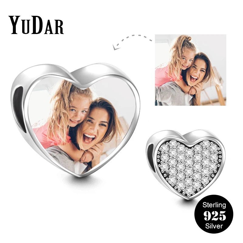 YUDAR Personalized 925 Sterling Silver Heart Photo Charm for Bracelet Micro Pave Tiny Cubic Zirconia Heart Charm Gifts YDS-1115
YUDAR Personalized 925 Sterling Silver Heart Photo Charm for Bracelet Micro Pave Tiny Cubic Zirconia Heart Charm Gifts YDS-1115