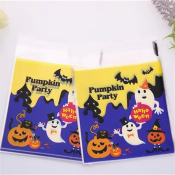 New Design 100pcs/lot 10x13cm Lovely Plastic Adhesive Gift Packaging Favor Pumpkin Party Halloween Cookie Bags
New Design 100pcs/lot 10x13cm Lovely Plastic Adhesive Gift Packaging Favor Pumpkin Party Halloween Cookie Bags