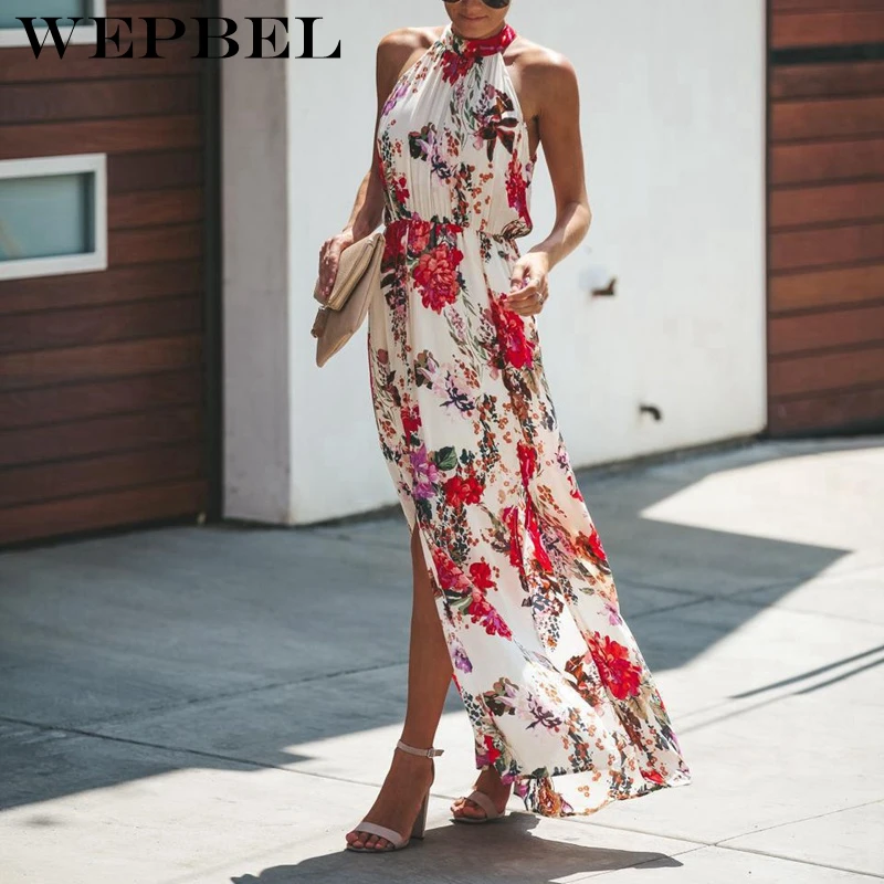 Wepbel Casual Loose Floral Dress Boho Long Maxi Holiday Party Sleeveless Dress Clothes
Wepbel Casual Loose Floral Dress Boho Long Maxi Holiday Party Sleeveless Dress Clothes