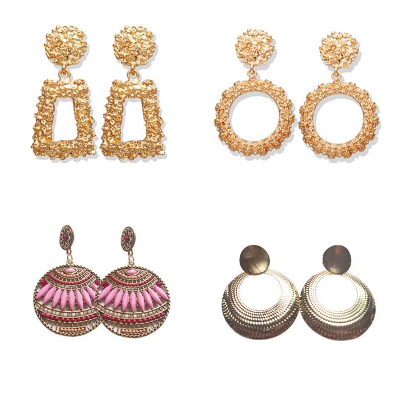 Geometric metal earrings for women 2019 women's earring Bohemian Drop Earrings Handmade fashion jewelry
Geometric metal earrings for women 2019 women's earring Bohemian Drop Earrings Handmade fashion jewelry