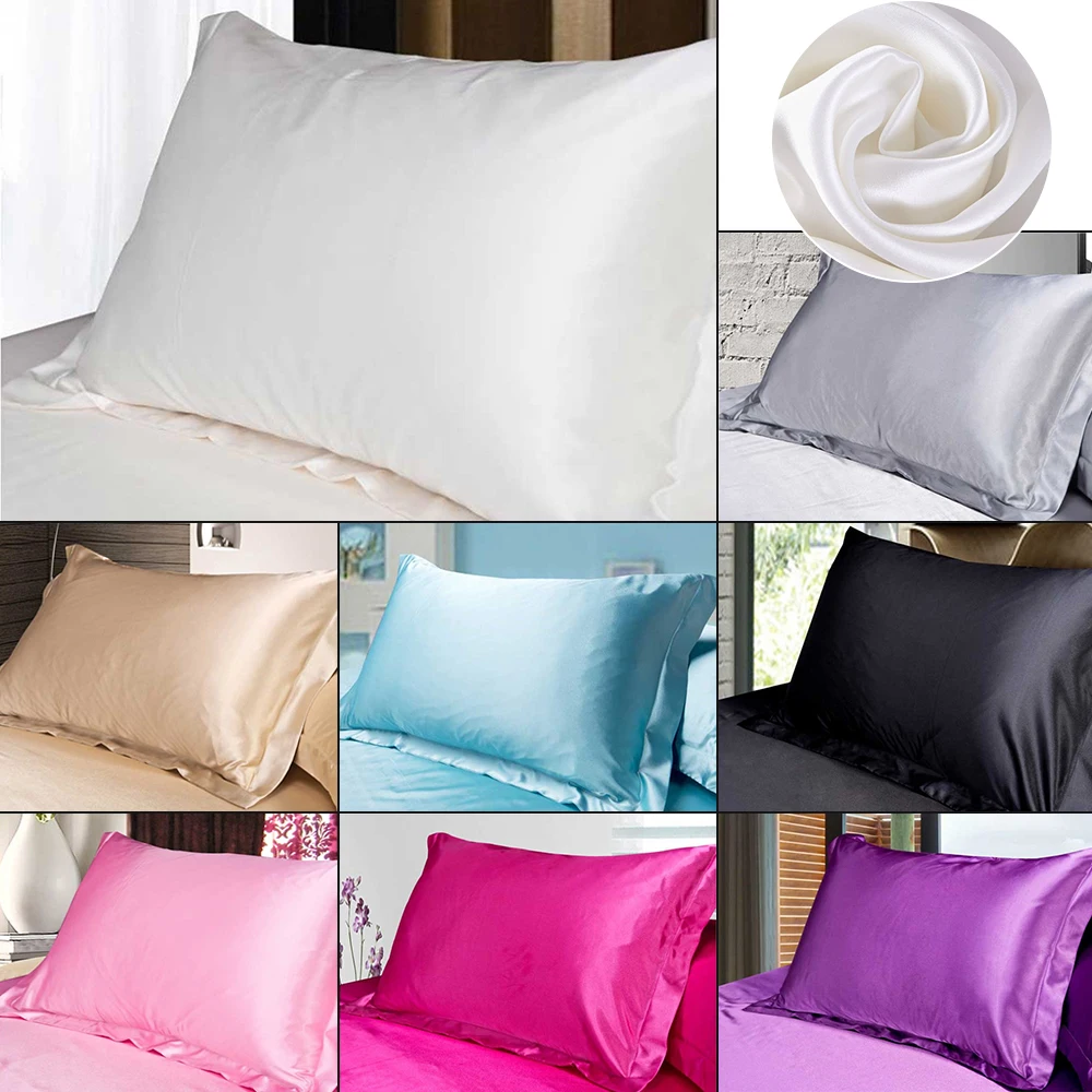 Junejour Emulation Silk Satin Pillowcase Pillow Cover Comfortable Luxury Pillowcase For Bed Throw Single Pillow Covers 48x74cm
Junejour Emulation Silk Satin Pillowcase Pillow Cover Comfortable Luxury Pillowcase For Bed Throw Single Pillow Covers 48x74cm