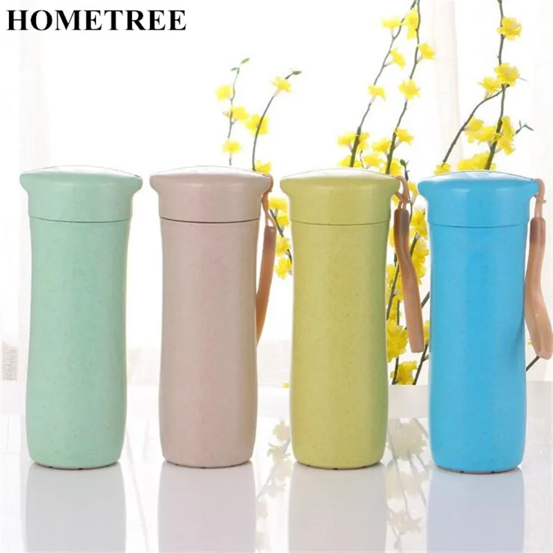HOMETREE 400ML Water Bottles Portable Lanyard Student Water Bottle/Couple Wheat Material Straw Fibers With lid Travel 1 Pcs H516
HOMETREE 400ML Water Bottles Portable Lanyard Student Water Bottle/Couple Wheat Material Straw Fibers With lid Travel 1 Pcs H516