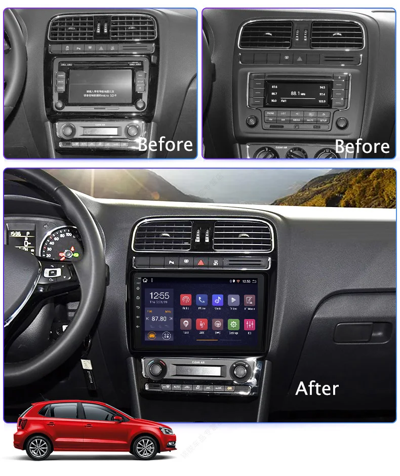 Excellent Car Radio Multimedia Video Player Navigation GPS Android 8.1 For Volkswagen POLO sedan 2008-2018 3