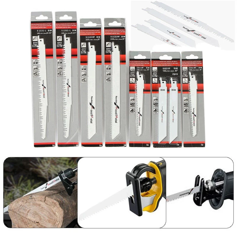 8pc Set Reciprocating Saw Blades Wood Metal Cutter Blade For Bosch for Makita for Hitach
8pc Set Reciprocating Saw Blades Wood Metal Cutter Blade For Bosch for Makita for Hitach