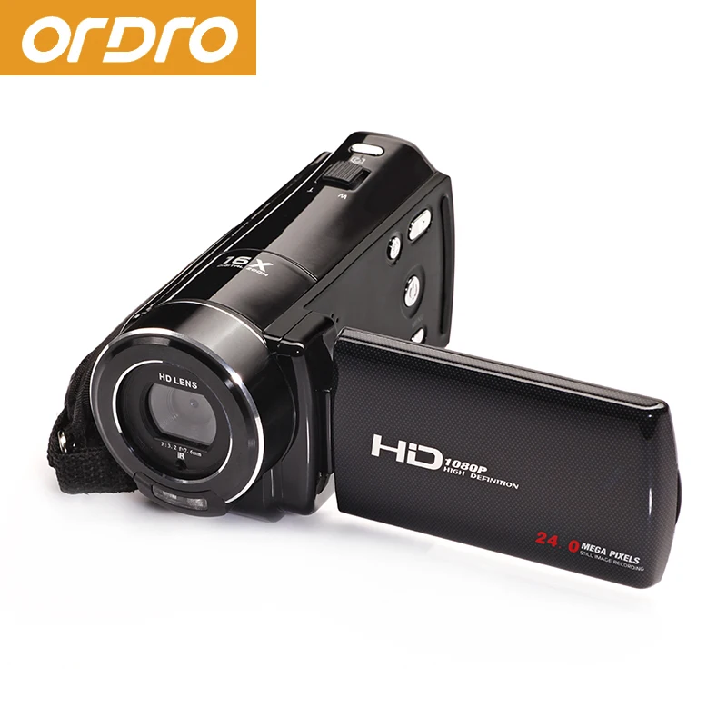 

ORDRO HDV-V7 Digital Video Camera 1080P 16x Digital Zoom Video Recorder with Face Detection