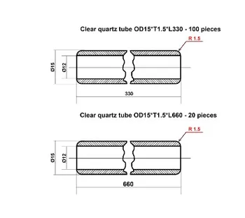 Customized clear quartz tube OD15 for sample
Customized clear quartz tube OD15 for sample