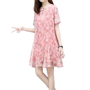 2017 New Summer Print Dress Woman Vestidos Short sleeves Large size Chiffon Women Dress Fashionable Elegant Woman Clothes SL003 
2017 New Summer Print Dress Woman Vestidos Short sleeves Large size Chiffon Women Dress Fashionable Elegant Woman Clothes SL003