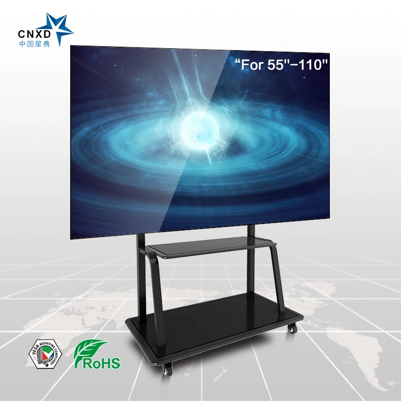 Image CNXD Plasma Flat Panel TV Floor Stand with Universal TV Mount Suitable For 55   95   TV Cabinets TV furniture