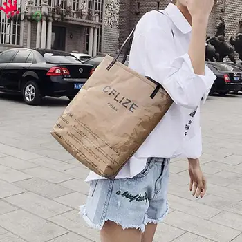 Fashion Women PVC Shoulder Bag Casual Waterproof Kraft High-Capacity Shopping Totes Handbag
Fashion Women PVC Shoulder Bag Casual Waterproof Kraft High-Capacity Shopping Totes Handbag