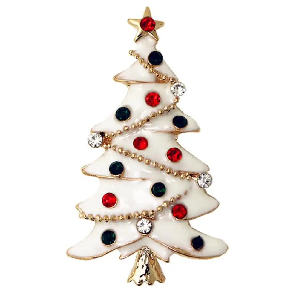 christmas tree charms pendants pins brooch women girls brooches