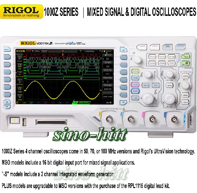 original RIGOL DS1074Z-S genuine package digital Scopemeter 70MHZ 4 analog channel with signal source 
original RIGOL DS1074Z-S genuine package digital Scopemeter 70MHZ 4 analog channel with signal source