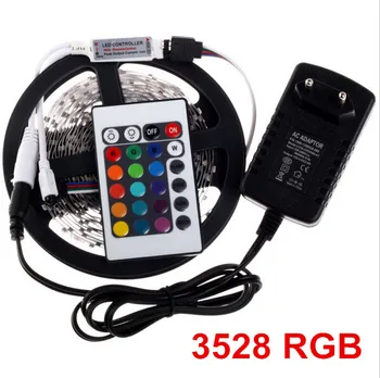 RGB LED Strip light 3528 Non waterproof 5M 300Leds+ IR Remote Controller+12V 2A Power Adapter US EU UK AU plug LED Tape light
RGB LED Strip light 3528 Non waterproof 5M 300Leds+ IR Remote Controller+12V 2A Power Adapter US EU UK AU plug LED Tape light