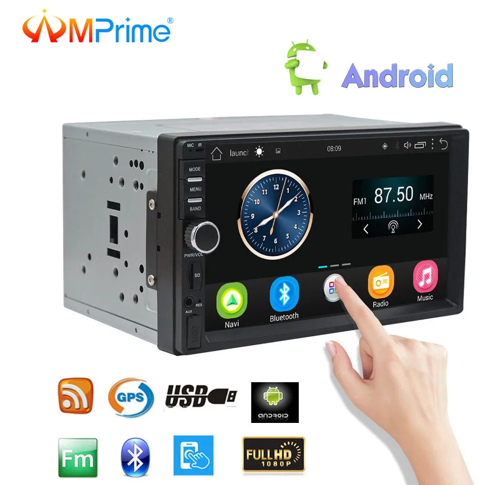 AMprime Android 6.0 Car Radio Stereo GPS Navigation Bluetooth 2 Din Touch Screen Car Audio Player Autoradio USB SD FM Player
AMprime Android 6.0 Car Radio Stereo GPS Navigation Bluetooth 2 Din Touch Screen Car Audio Player Autoradio USB SD FM Player