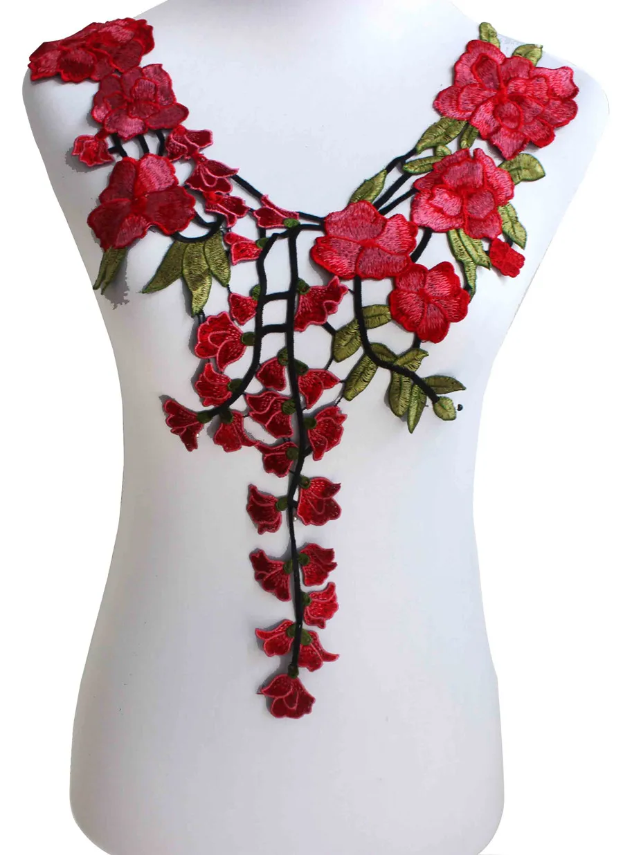 1piece Colorful Embroidery Lace Collar Motif Patches Scrapbooking Water Soluble Applique Sew on Stickers Clothes DIY Craft T1454
1piece Colorful Embroidery Lace Collar Motif Patches Scrapbooking Water Soluble Applique Sew on Stickers Clothes DIY Craft T1454