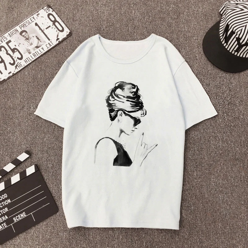 Audrey Hepburn Rock Women Cool T Shirt Women Fashion Summer Vogue Vintage T-shirt Hip Hop Girl Printed Harajuku Shirt
Audrey Hepburn Rock Women Cool T Shirt Women Fashion Summer Vogue Vintage T-shirt Hip Hop Girl Printed Harajuku Shirt